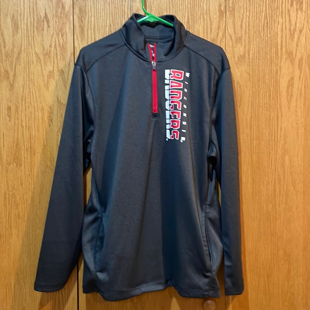 Wisconsin Badgers quarter zip active wear.  New without tags.  Never worn.